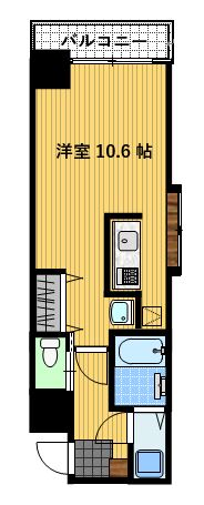 長崎市樺島町のマンションの間取り