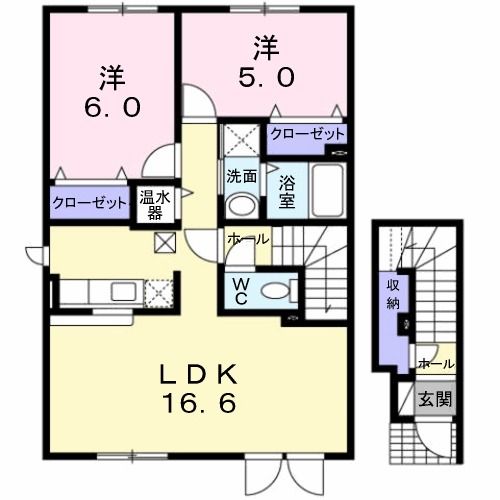 【プラシ－ド・Ｍの間取り】