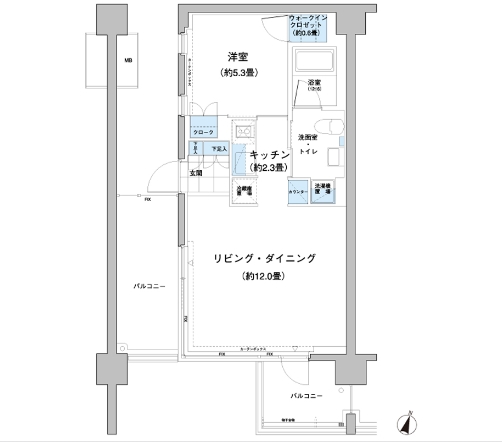 ガーデニエール砧レジデンスの間取り