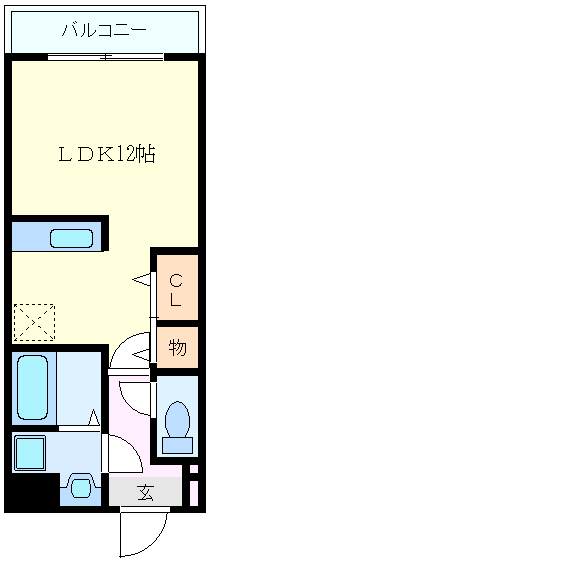 神戸市西区玉津町出合のマンションの間取り