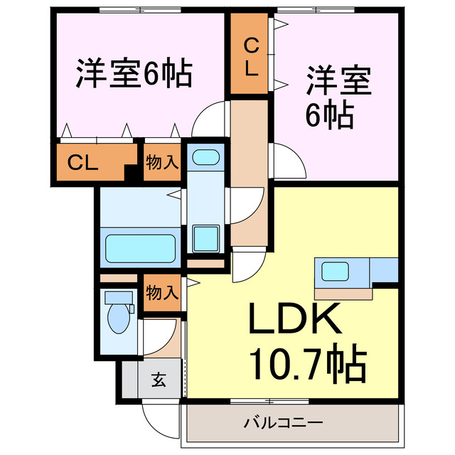 ソル　サリエンテの間取り