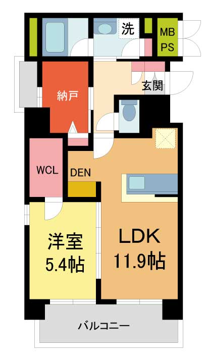 シャーメゾン川西中央の間取り