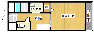 広島市西区井口のマンションの間取り