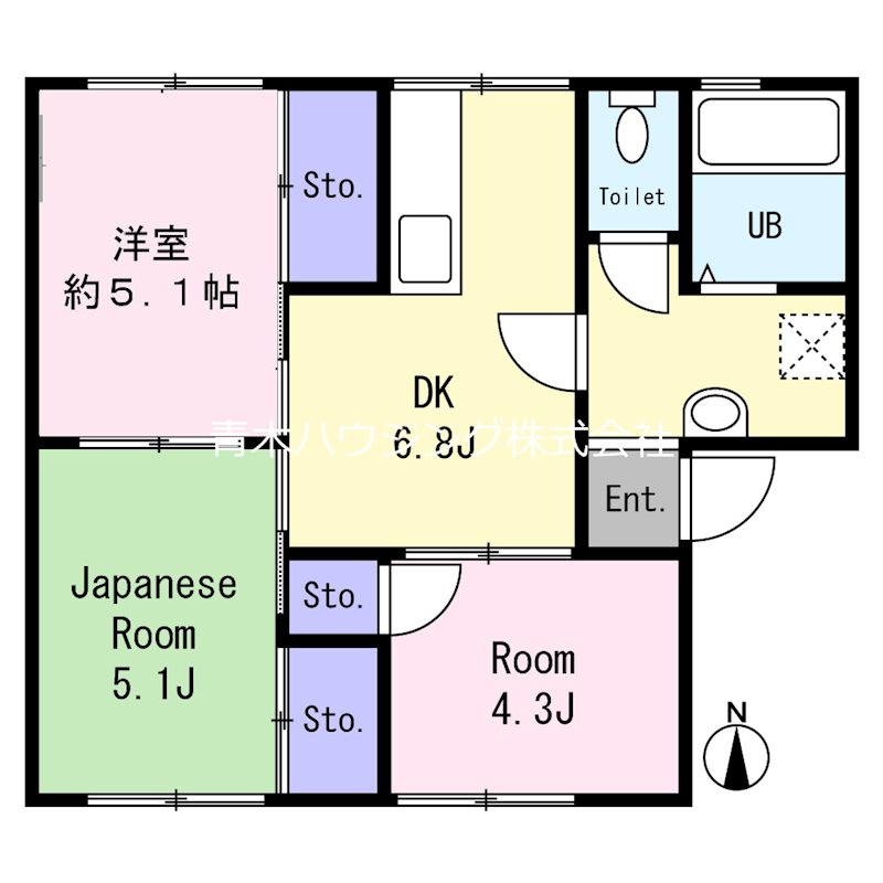 ボヌール深見Ｂの間取り