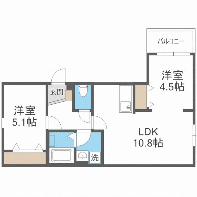 アドバンス新宮の間取り