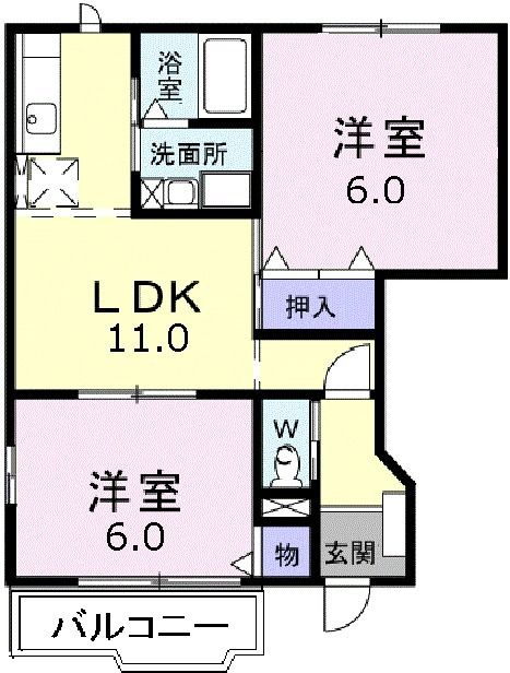 クレストールｆの間取り