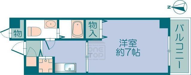 茨木市中津町のマンションの間取り