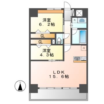 【ハイドランジア東別院の間取り】