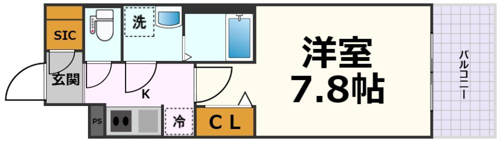 メイクス名駅太閤の間取り