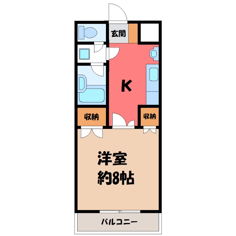 【太田市鳥山上町のマンションの間取り】