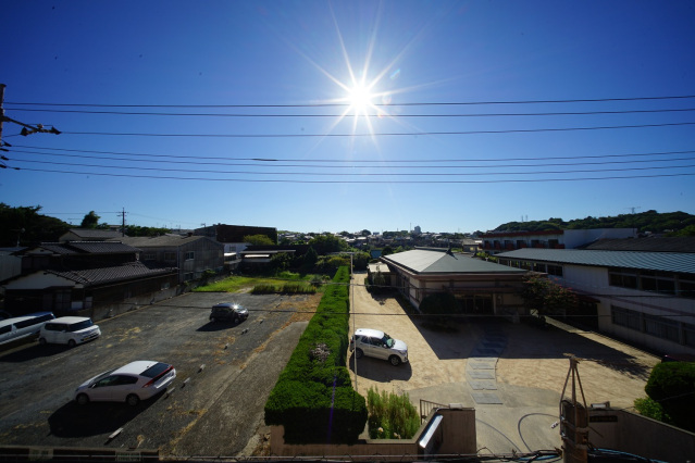 【下関市元町のマンションのバルコニー】