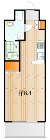 下関市元町のマンションの間取り