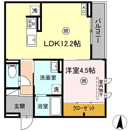 グランヒルHS石垣　　(大和)の間取り