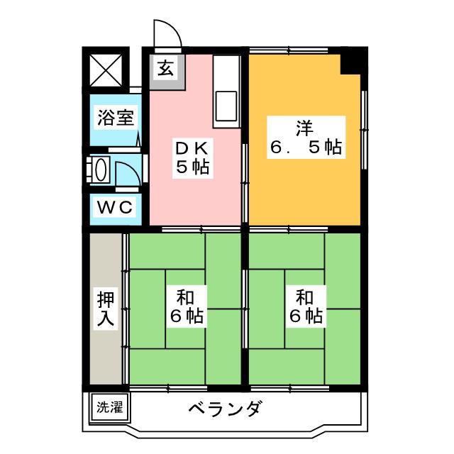 【サンハイツマンションの間取り】