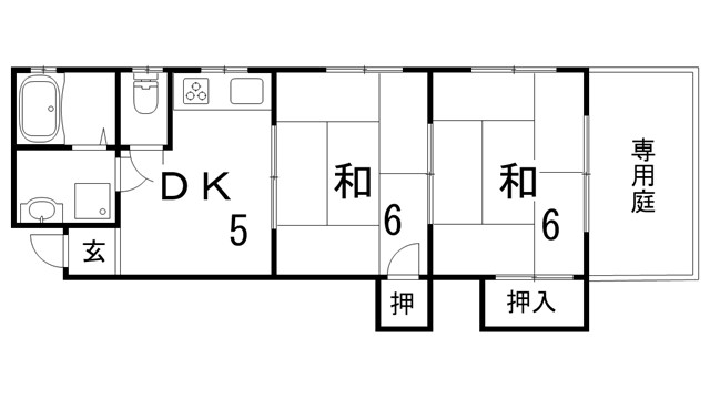 山下ハイツの間取り