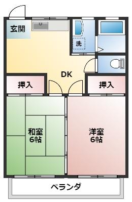 サニーハイツ(倉松)の間取り