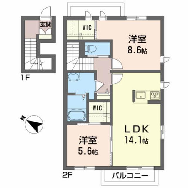 ソワイエアモアＣの間取り