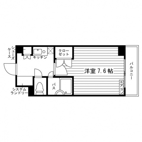 SAISON西新の間取り