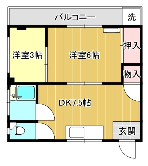 みのりハイツの間取り