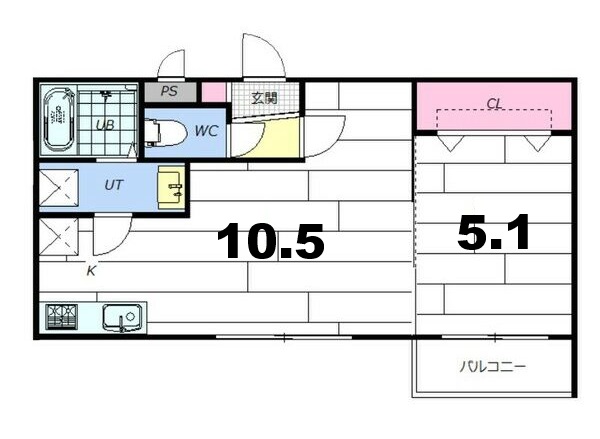 LUANA福住の間取り