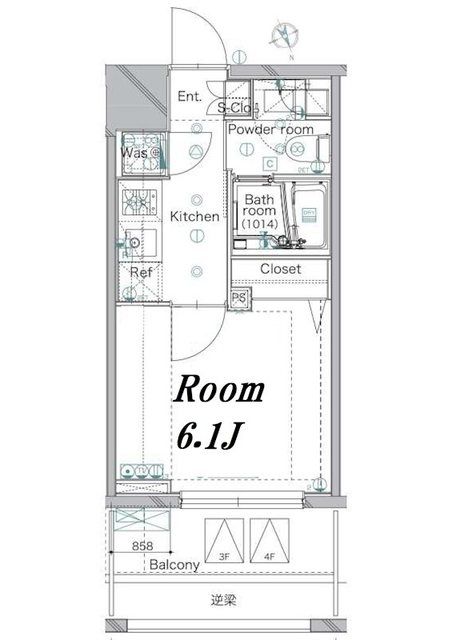 港区南青山のマンションの間取り