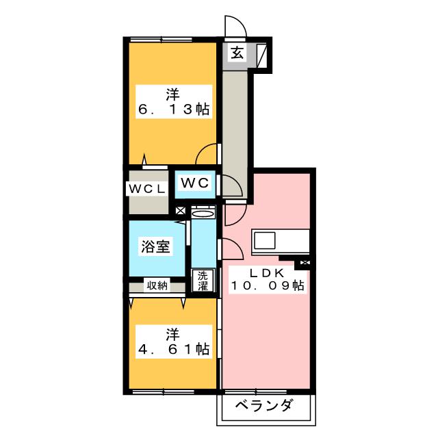 ヴィラ・ロワイヤル　七番館の間取り