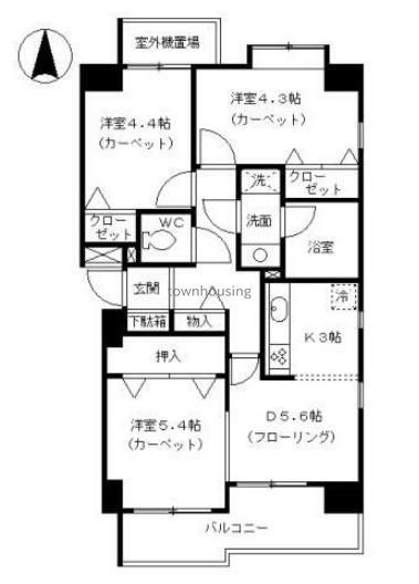 セリオ五番館の間取り