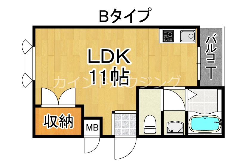 ユアーズマンション東粉浜の間取り