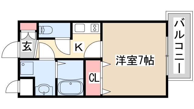 【プレサンス三宮花時計前の間取り】