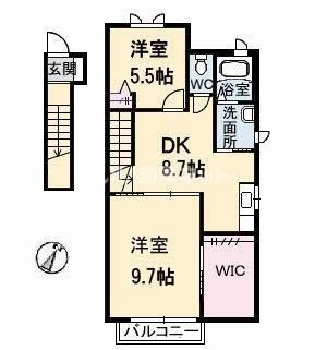 サンマリン　Ａ棟の間取り