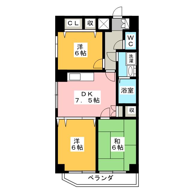 エミネンス石川橋の間取り