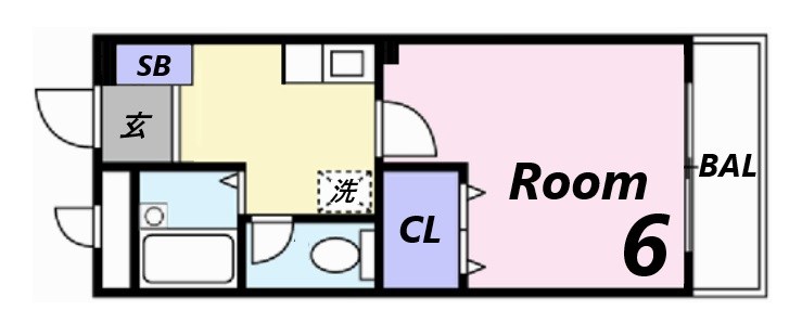 姫路市北条宮の町のマンションの間取り