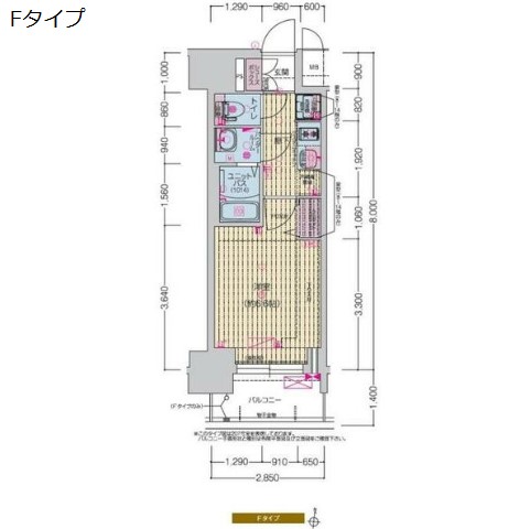 プレサンス名駅南エディフィスの間取り