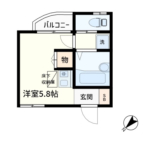 リバーサイドあざみ野１の間取り