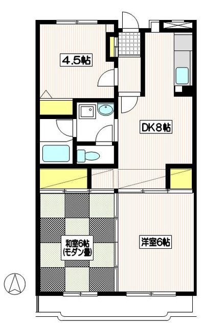 イトーピラ向ヶ丘壱番館の間取り