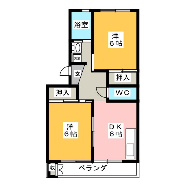 太田コーポの間取り