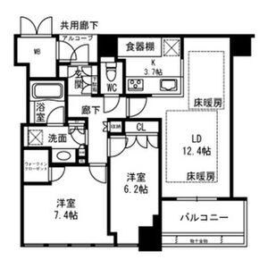 ジオタワー天六の間取り