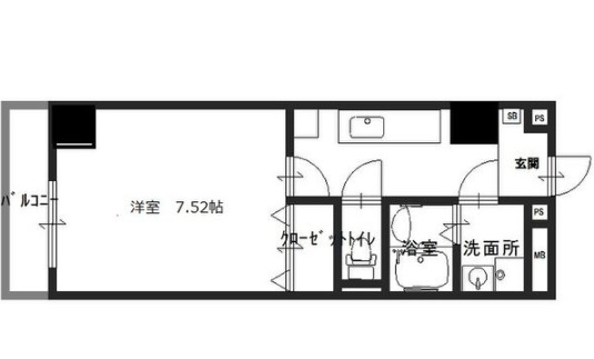 姫路市東延末のマンションの間取り