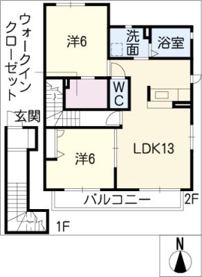 イル　クオーレ　Ａ棟の間取り