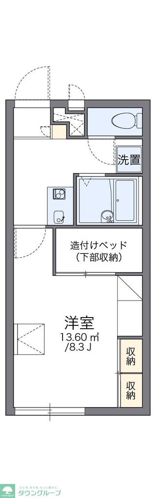 富里市御料のアパートの間取り