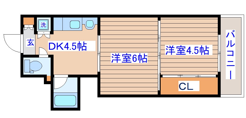 シャングリラ大和町の間取り