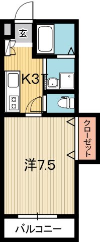 高知市南はりまや町のマンションの間取り