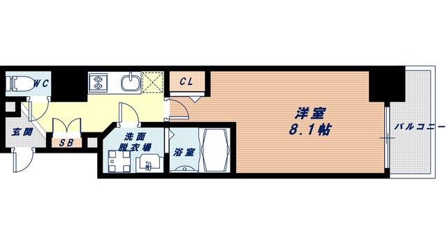 プレサンス立売堀パークシティの間取り