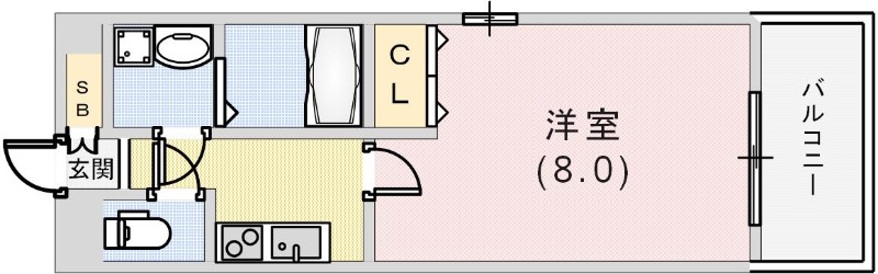 ウエンズ神戸の間取り