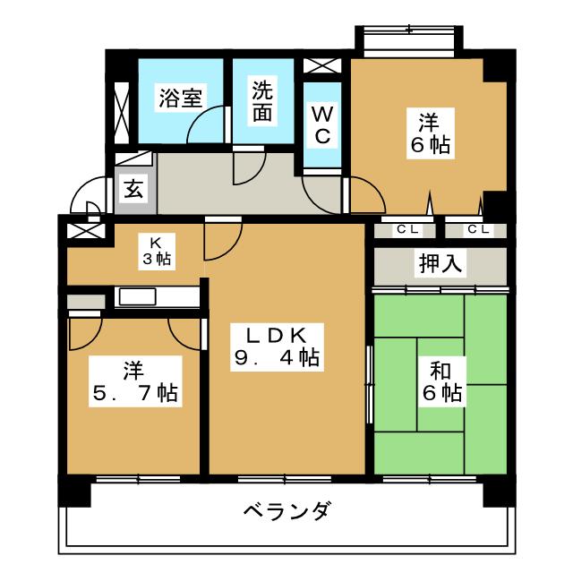 エトワール日進IIの間取り