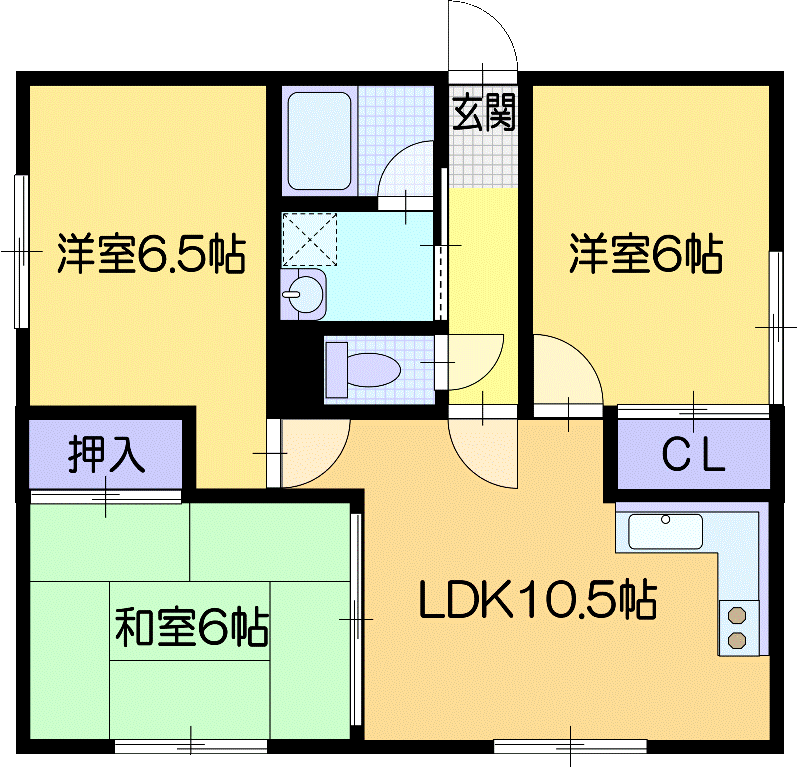 ＡＮハイツの間取り