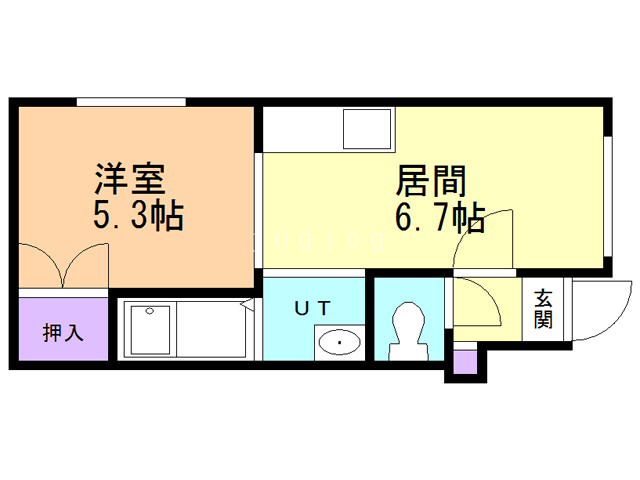 ジャムズ南３３条の間取り