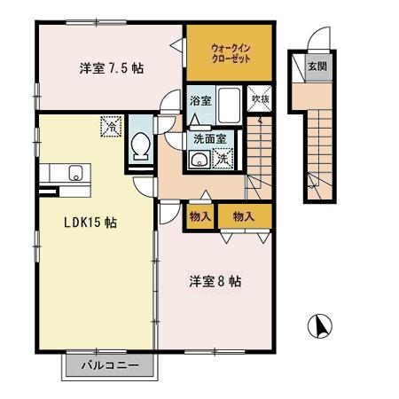 ローズコート水道橋　Bの間取り