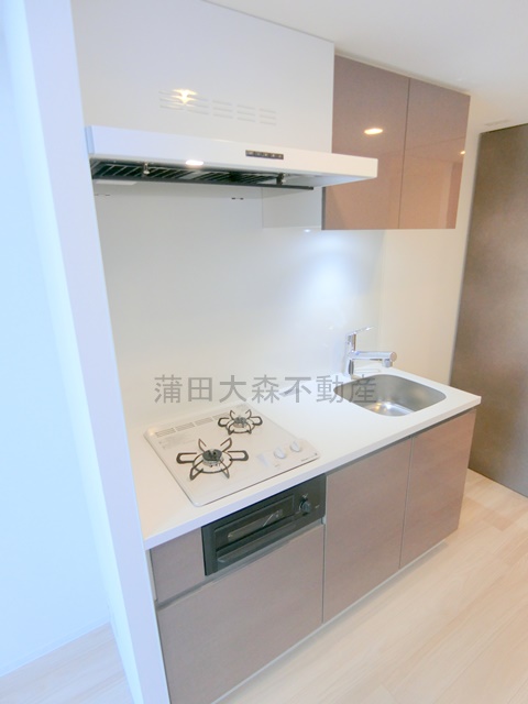 キッチン　2口ガスグリル付システムキッチン