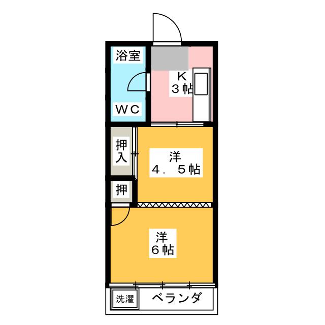 矢口コーポの間取り写真